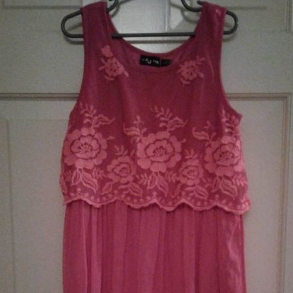 Girls Ruby Rox L Red Dress NWOT